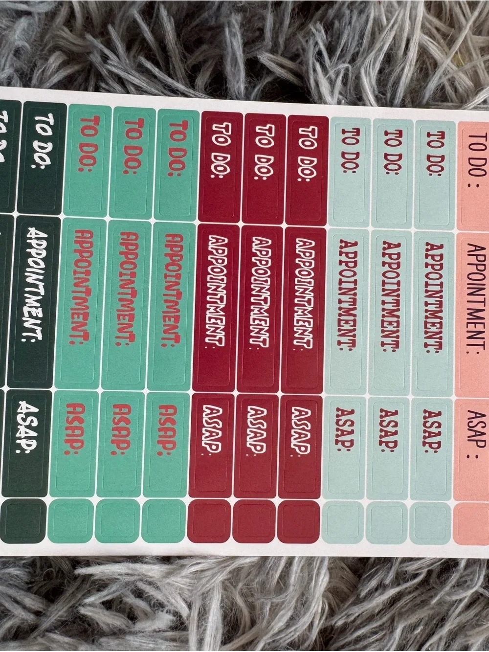 Planner Sticker Sheets - 6 packs